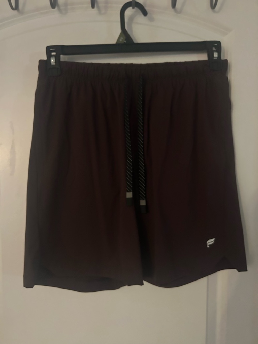 Fabletics Men's Athletic Drawstring Shorts - Dark Brown